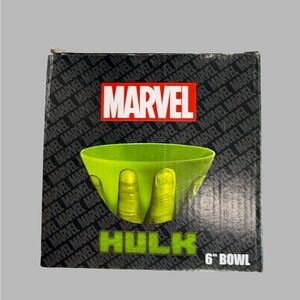 NWT Marvel Hulk 6” Bowl Green Hand Design Snack Candy‎ Bowl In Box